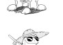 make an attractive black cartoon illustration